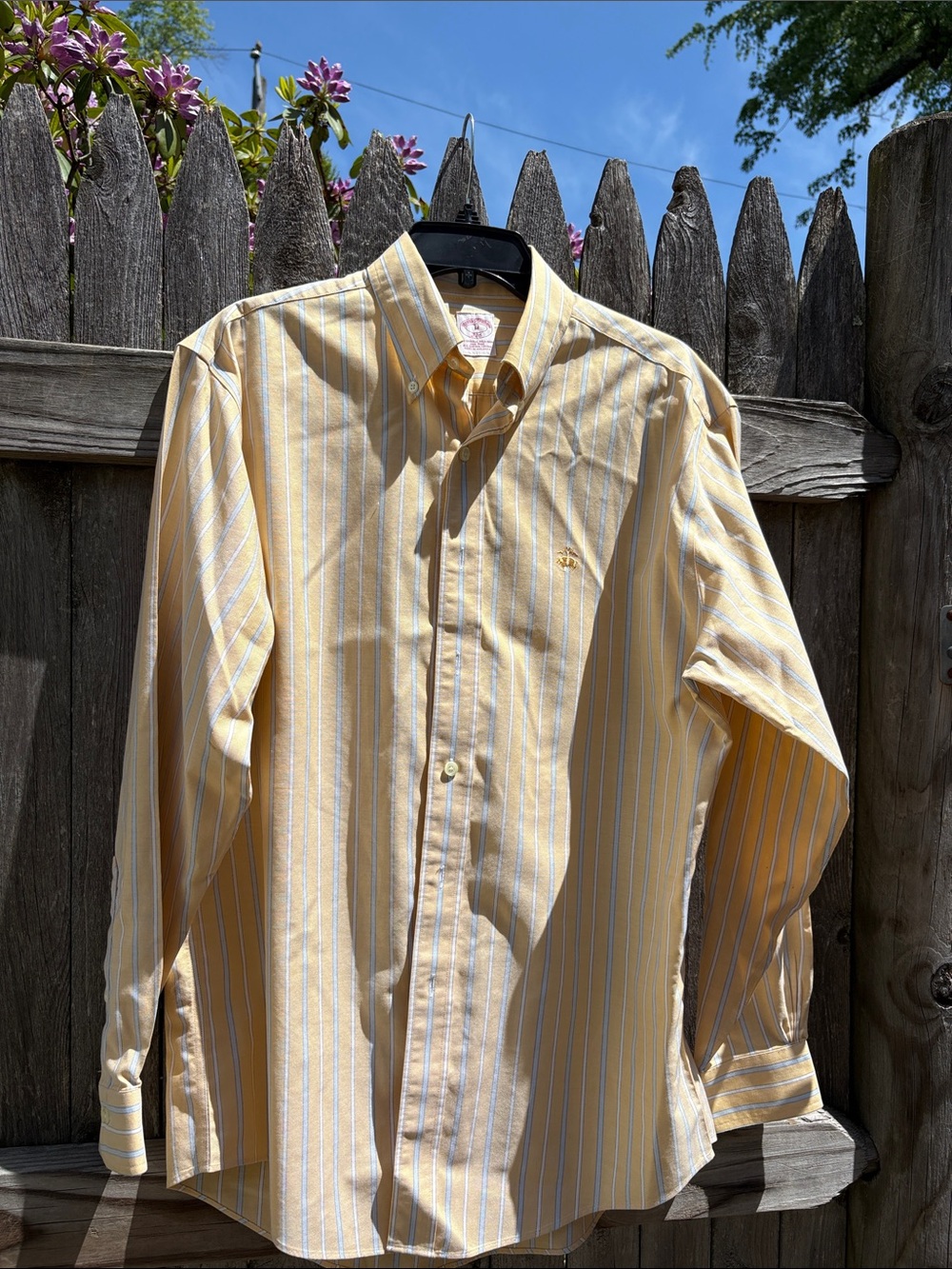 Brooks Brothers medium supima cotton butter color dress shirt!